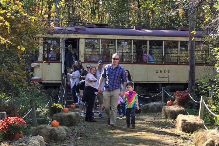 Ride a trolley in the crisp fall air to get a pumpkin from the Pumpkin Patch